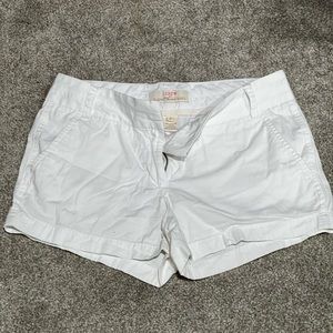 J Crew white relaxed fit shorts